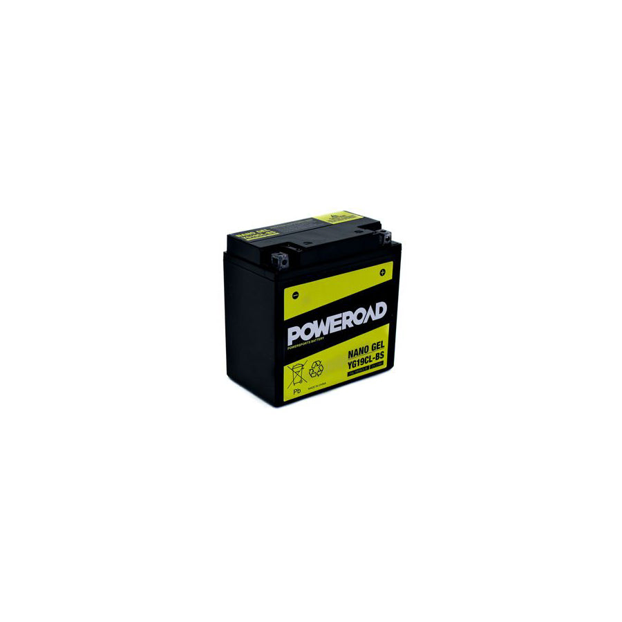 YG19CL-BS GEL Poweroad Motorcycle Battery | ML Performance UK Car Parts