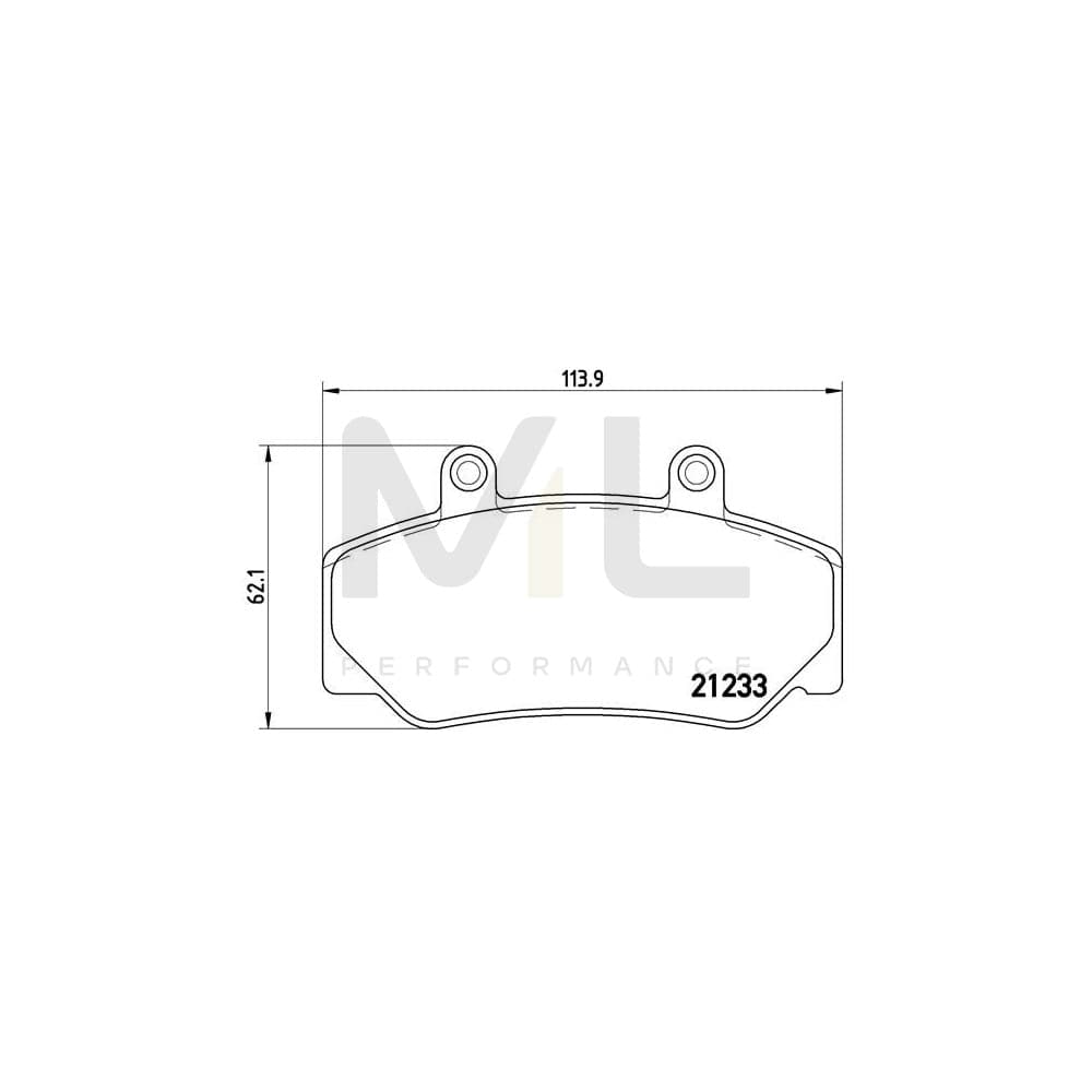 Brembo P 86 006 Brake Pad Set Excl. Wear Warning Contact | ML Performance Car Parts