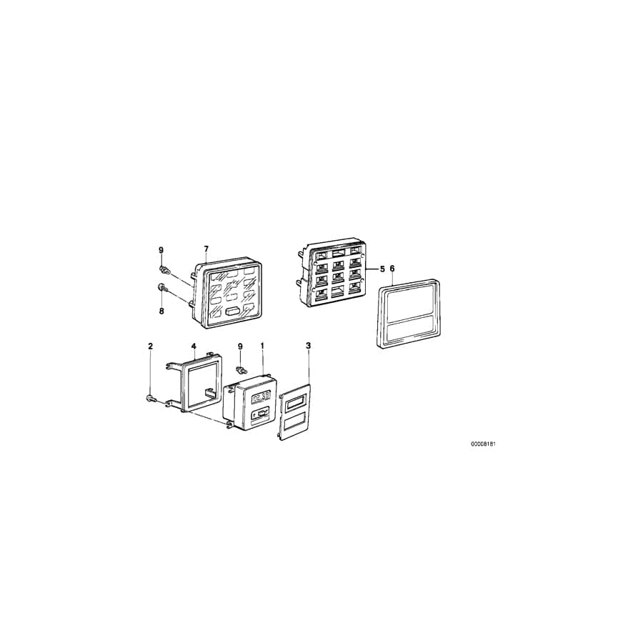 Genuine BMW 62141376352 E23 Check Unit (ENGLISH) (Inc.  & 735i) | ML Performance UK Car Parts