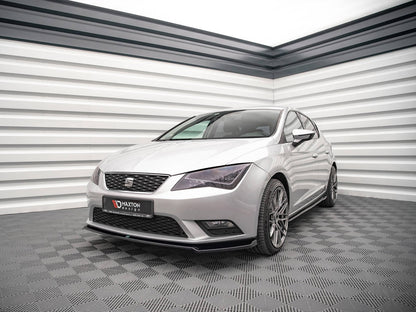 Maxton Design Seat Leon MK3 (2012-2016) Front Splitter V.2