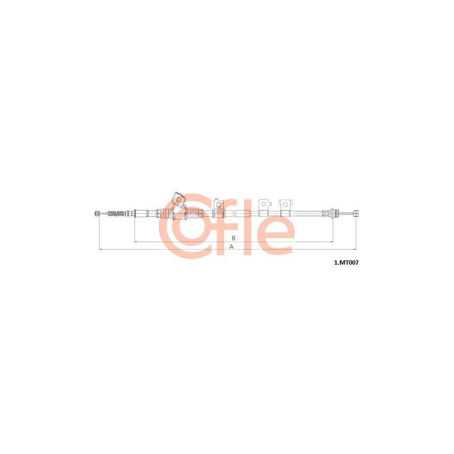 Cofle 1.Mt007 Hand Brake Cable For Mitsubishi Pajero / Shogun Iv (V80)