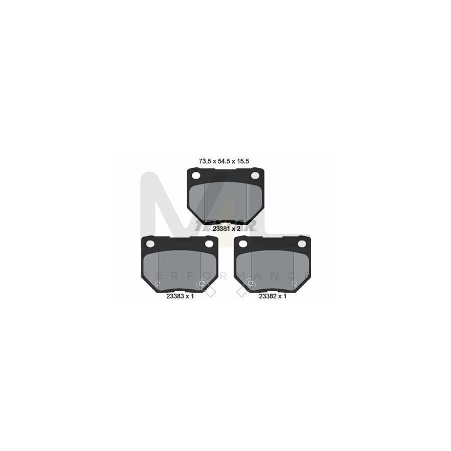 TEXTAR 2338101 Brake pad set with acoustic wear warning | ML Performance Car Parts