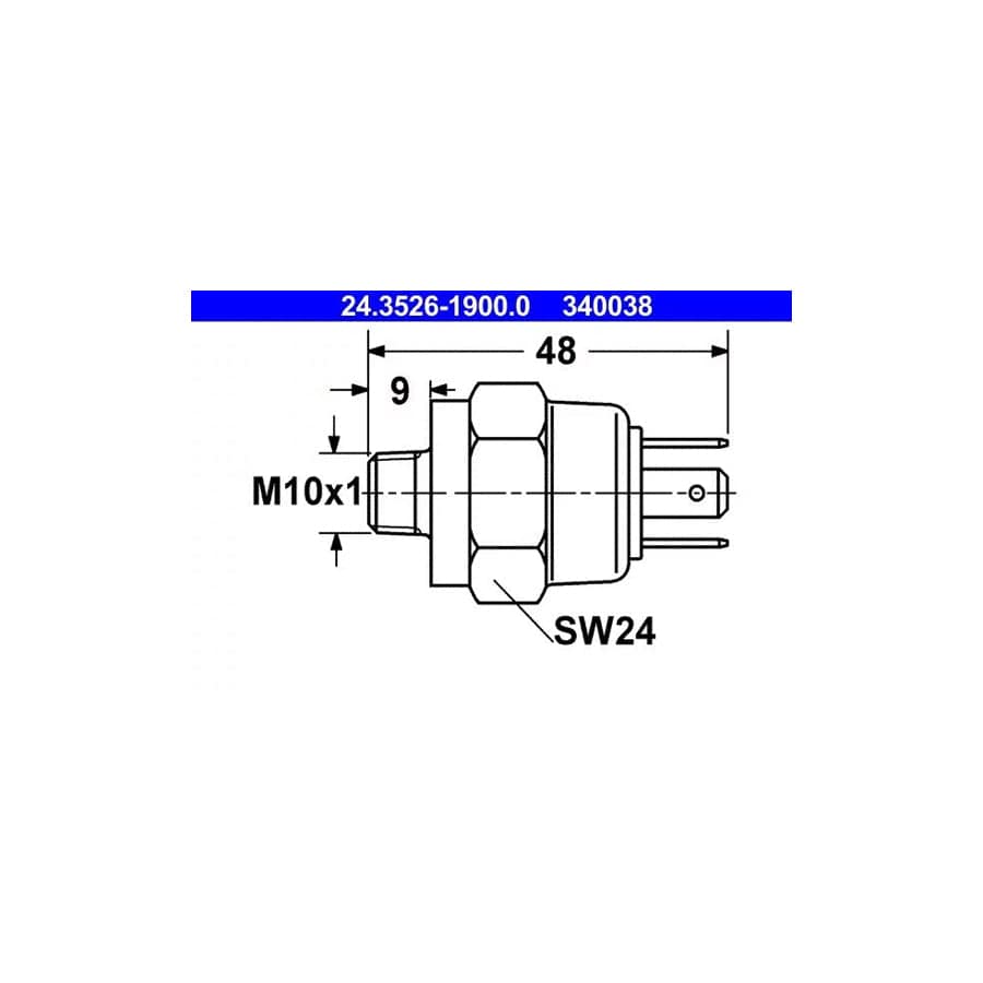 ATE 24.3526-1900.0 Brake Light Switch