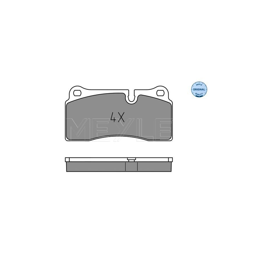 Meyle 025 242 6118 Brake Pad Set