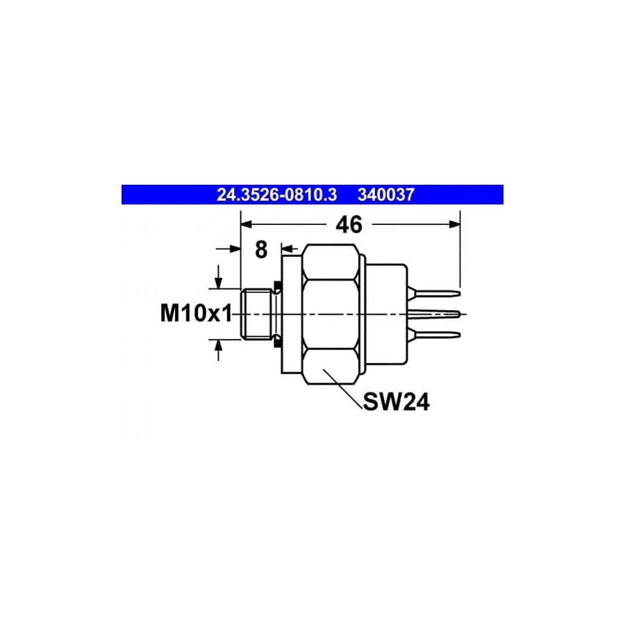 ATE 24.3526-0810.3 Brake Light Switch