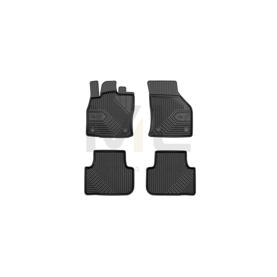 FROGUM Tailored, No.77 77409798 Floor mat set for VW Golf Sportsvan (AM1, AN1) Elastomer, Front and Rear, Quantity: 4, Black | ML Performance Car Parts