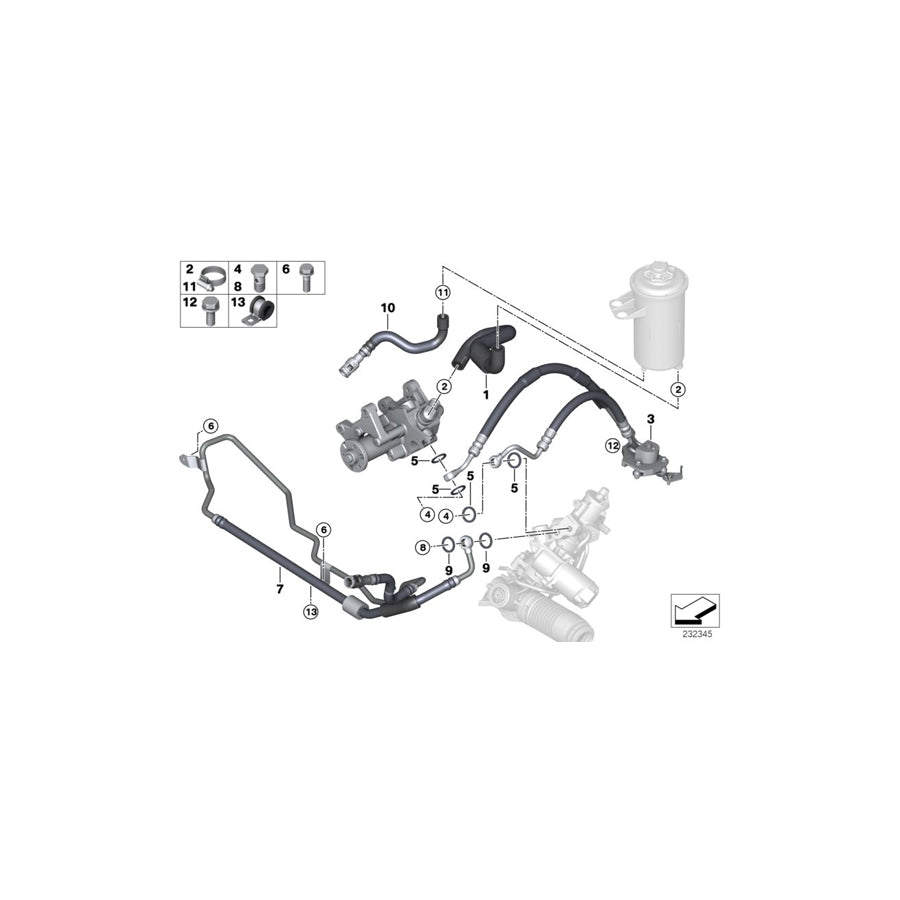 Genuine BMW 32416785424 E70 E71 Radiator Return Line (Inc. X6 30dX, X5 3.0d & X5 35dX) | ML Performance UK