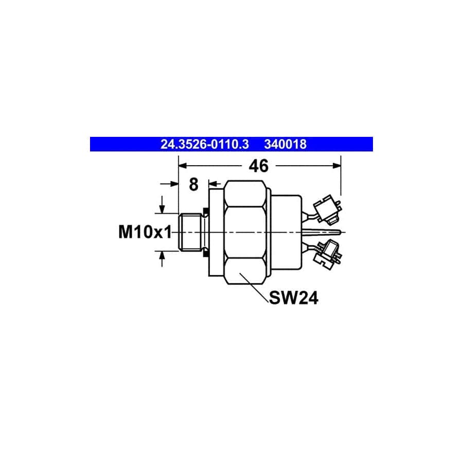 ATE 24.3526-0110.3 Brake Light Switch