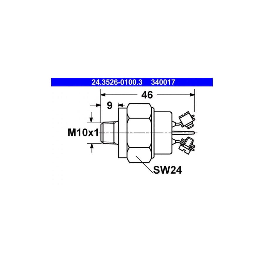 ATE 24.3526-0100.3 Brake Light Switch