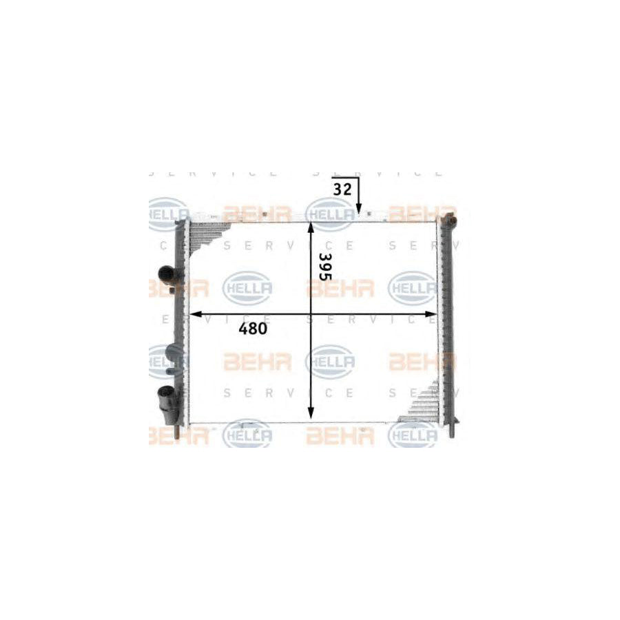 Hella 8MK 376 717-761 Engine Radiator