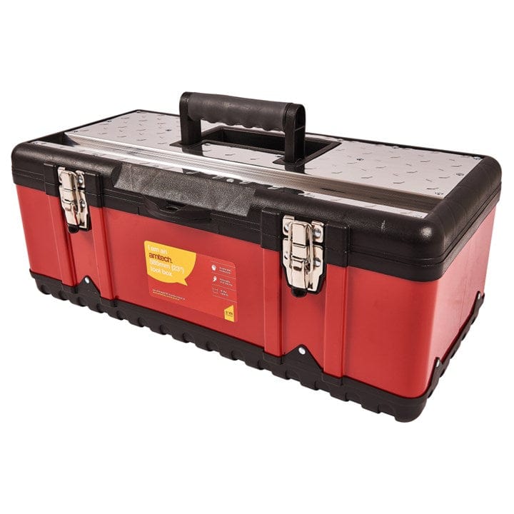 Amtech 23" Metal Tool Box | ML Performance DIY & Power Tools