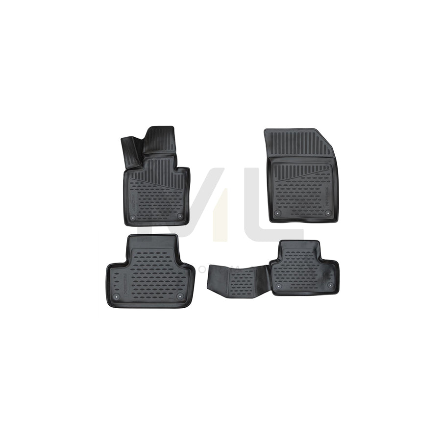 RIDEX 215A0915 Floor mat set for VOLVO XC60 II (246) Elastomer, Front and Rear, Black | ML Performance Car Parts