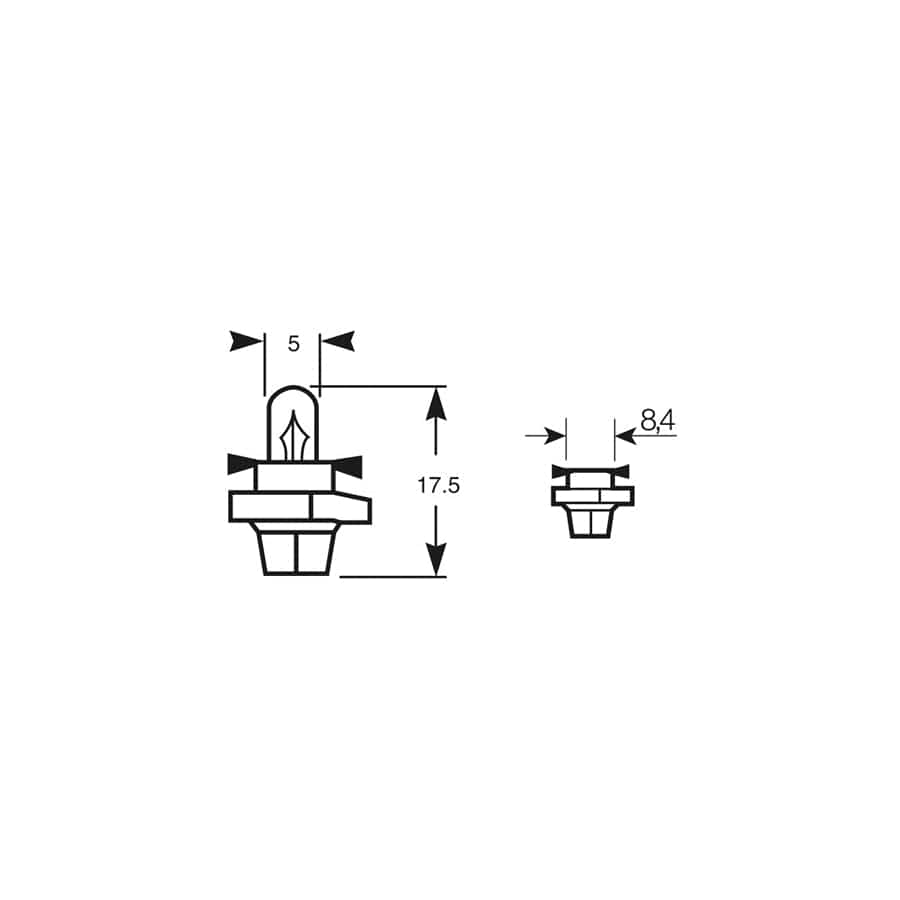 RING R509TMBK 12V 1.2W BX8.4D (Black Base) Panel (10 units ) | ML Performance