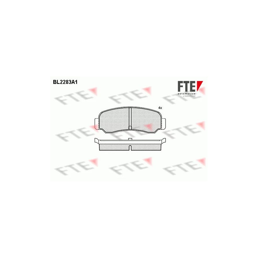 Fte BL2283A1 Brake Pad Set For Mitsubishi Lancer | ML Performance UK Car Parts