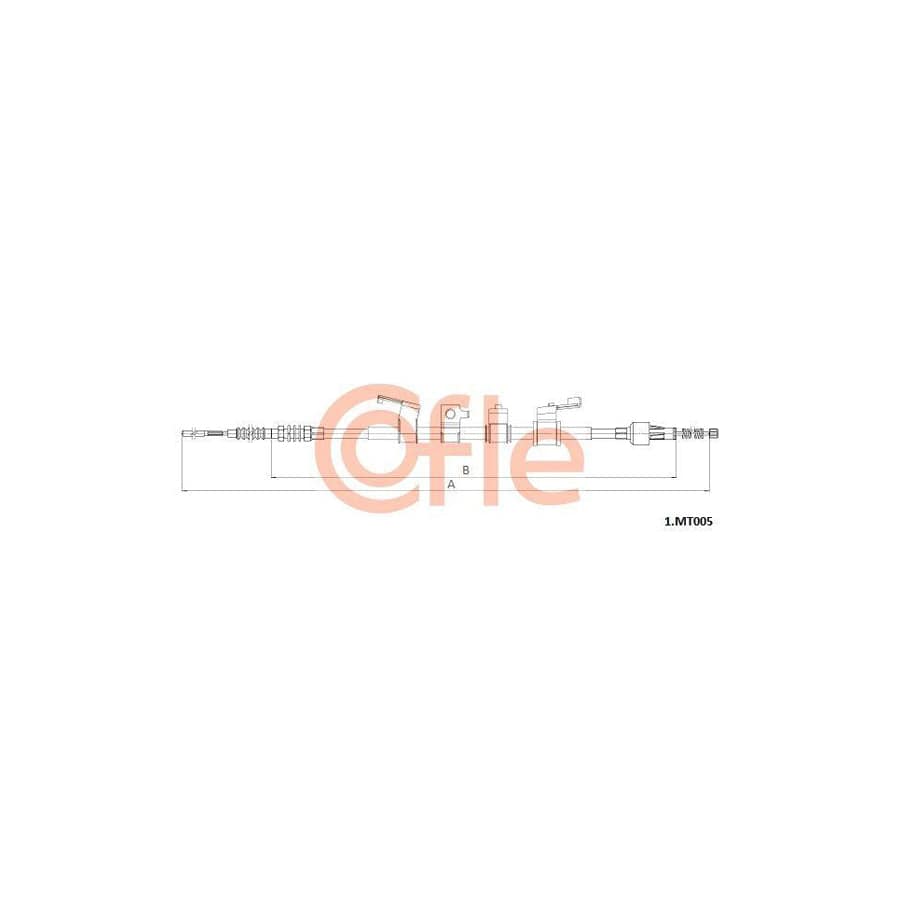 Cofle 1.Mt005 Hand Brake Cable For Mitsubishi L200 / Triton Iv Pickup (Ka, Kb)