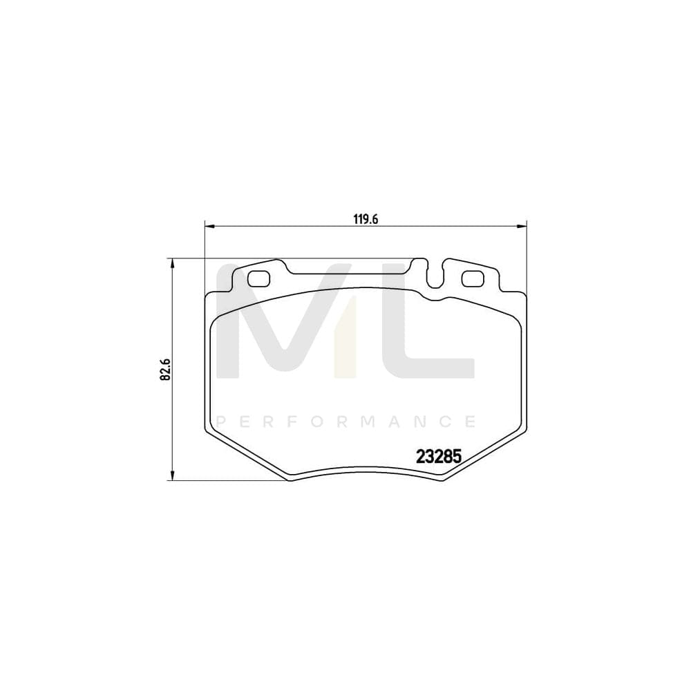 Brembo P 50 048 Brake Pad Set Suitable For Mercedes-Benz S-Class Saloon (W220) Prepared For Wear Indicator | ML Performance Car Parts