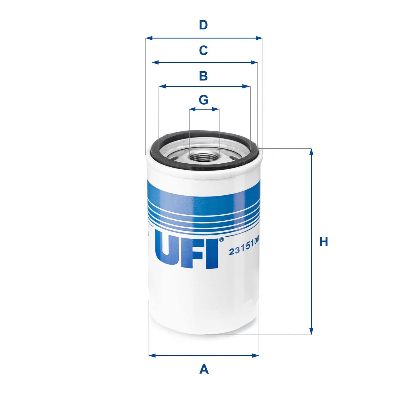 UFI 23.151.00 Oil Filter