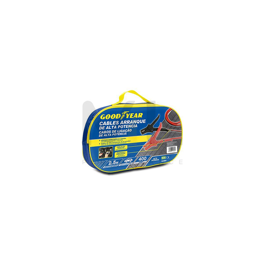 Goodyear GOD0010 Jump leads with storage bag, 400A, Cable Length: 2.5m | ML Performance Car Parts