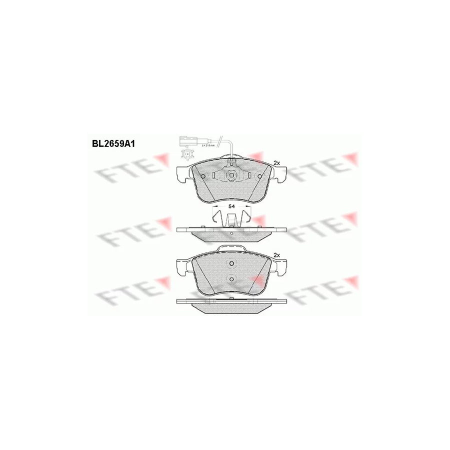 Fte 9010898 Brake Pad Set | ML Performance UK Car Parts