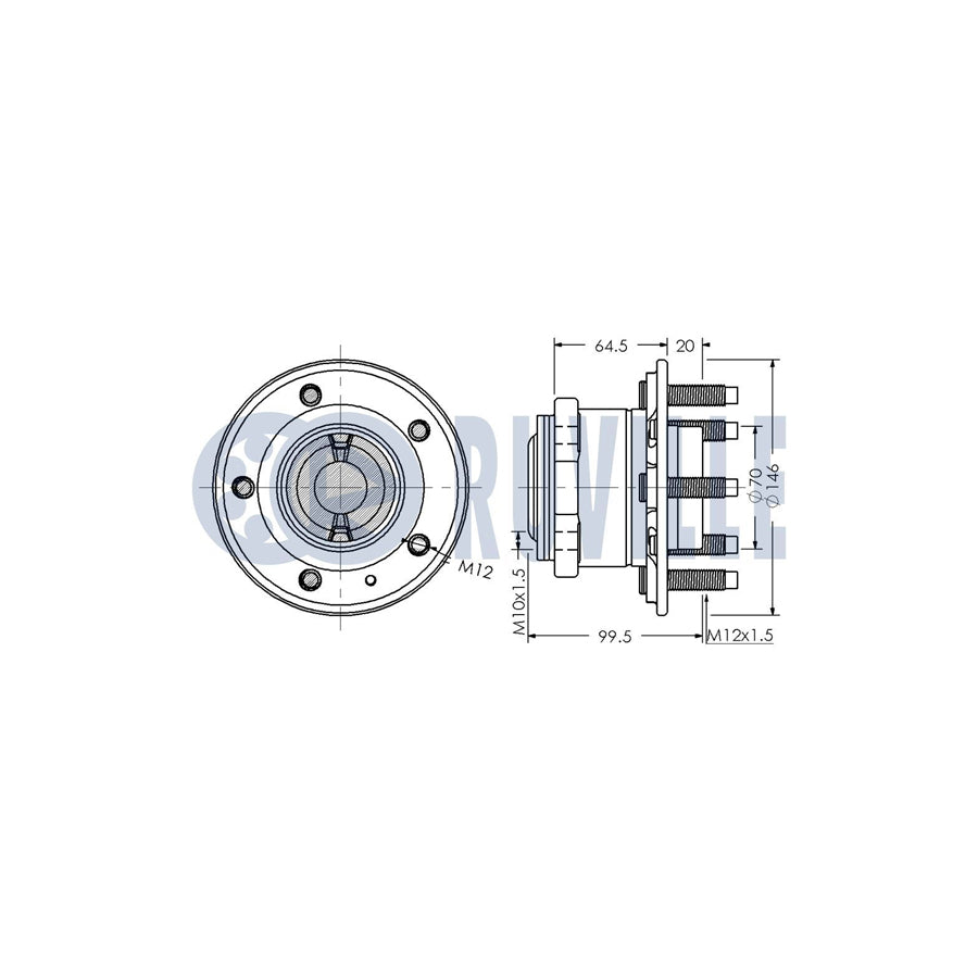 Ruville 985545 Axle Bush | ML Performance UK Car Parts