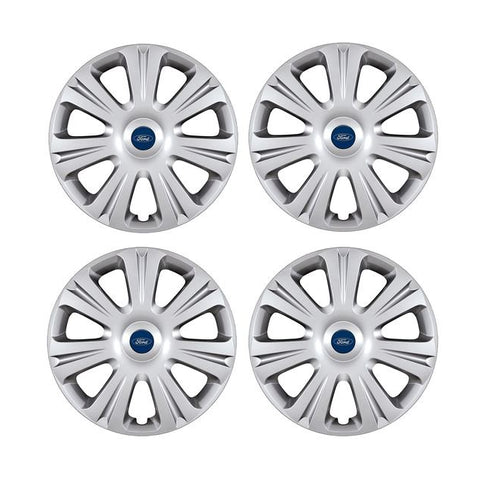 GENUINE FORD 1704581 SET OF 4 SILVER WHEEL COVER TRIMS, FITS 16" STEEL WHEELS | ML Performance UK