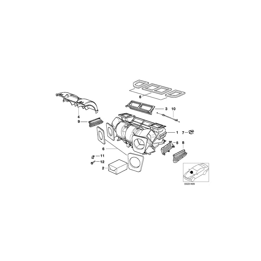 Genuine BMW 64118385678 E39 E53 Clamp (Inc. 530i, 530d & 520i) | ML Performance UK Car Parts