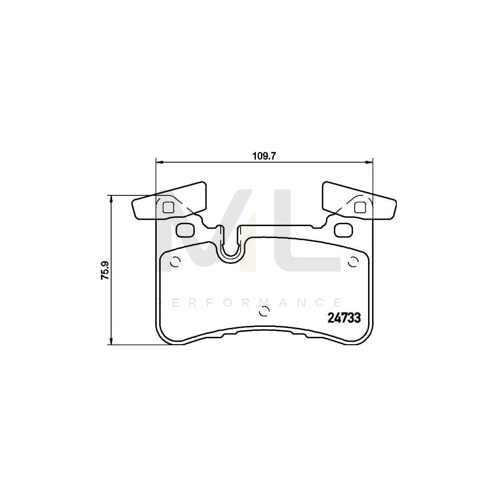 Hella 8DB 355 015-721 Brake Pad Set Prepared For Wear Indicator | ML Performance Car Parts