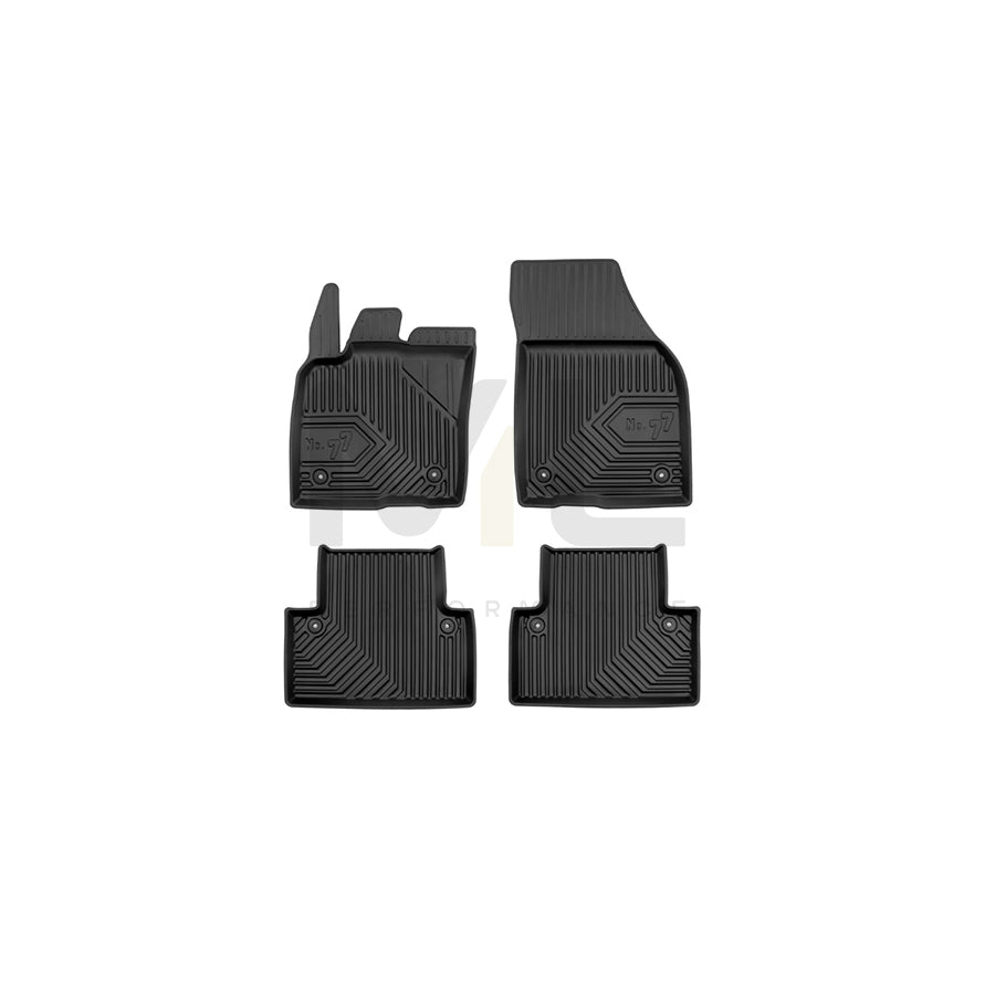 FROGUM Tailored, No.77 77409392 Floor mat set for VOLVO V50 (MW, 545) Elastomer, Front and Rear, Quantity: 4, Black | ML Performance Car Parts