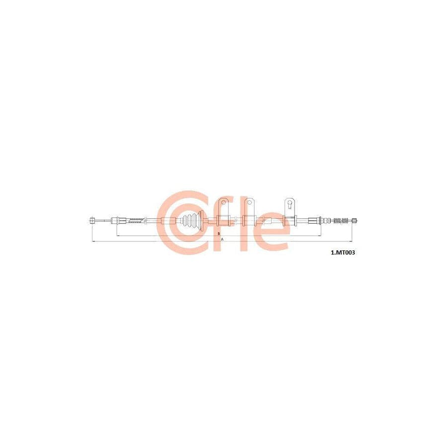 Cofle 1.Mt003 Hand Brake Cable For Mitsubishi Grandis (Na4W)