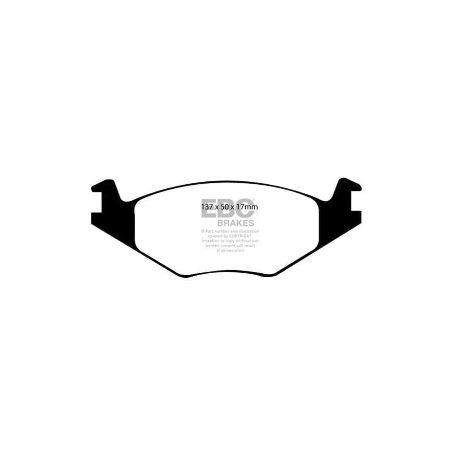 EBC PD06KF633 VW Polo (6N) Greenstuff Front Brake Pad & USR Disc Kit 2 | ML Performance UK Car Parts