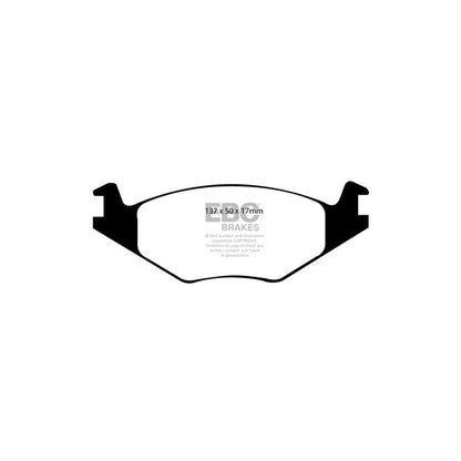 EBC PD06KF633 VW Polo (6N) Greenstuff Front Brake Pad & USR Disc Kit 2 | ML Performance UK Car Parts