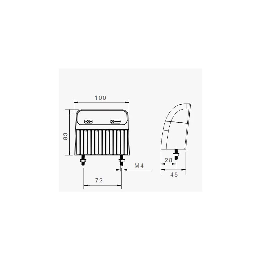 Aspock Regpoint Ll 36-3864-007 Licence Plate Light