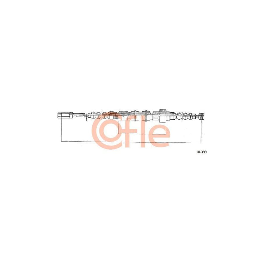 Cofle 10.350 Clutch Cable