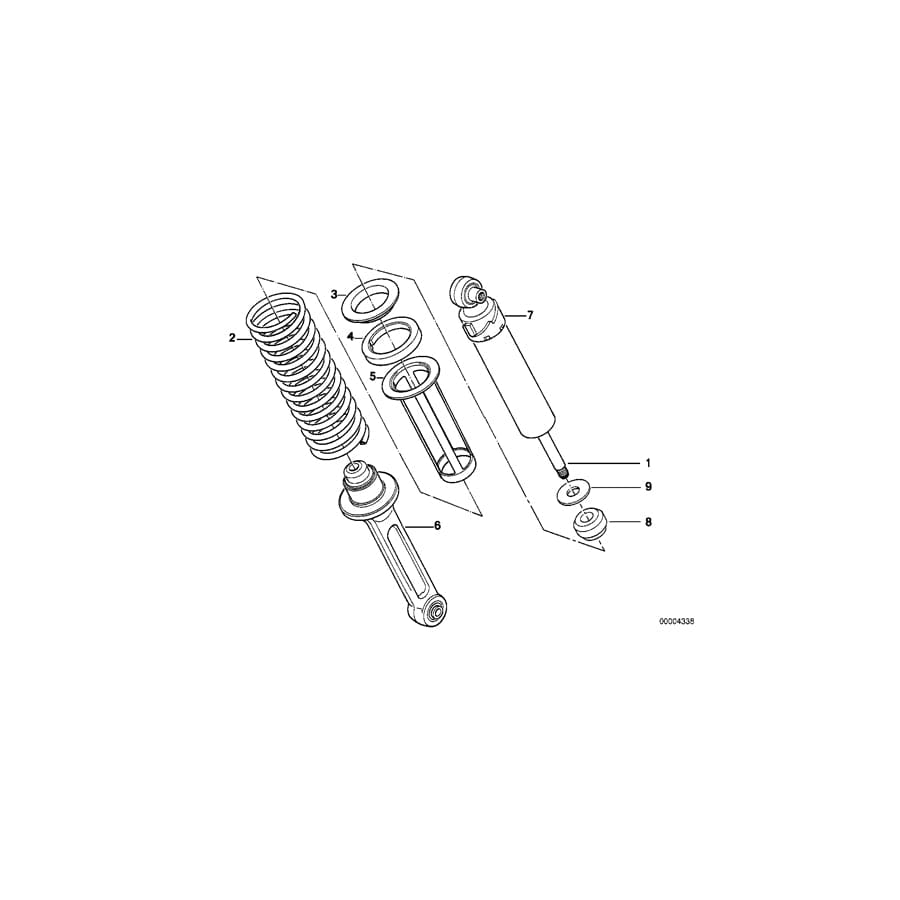 Genuine BMW 33531458359 Spring Pocket (Inc. R 100 GS) | ML Performance UK Car Parts