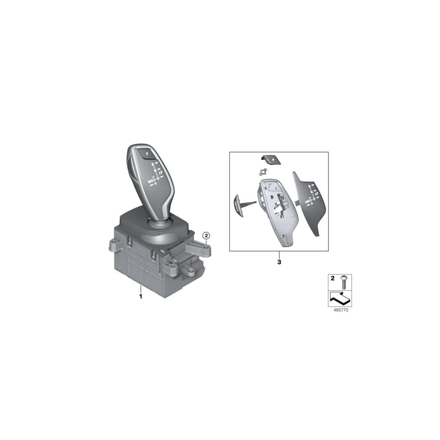 Genuine BMW 61317947687 G11 G12 Gear Selector Switch (Inc. 740eX, 740dX & 740LiX) | ML Performance UK Car Parts