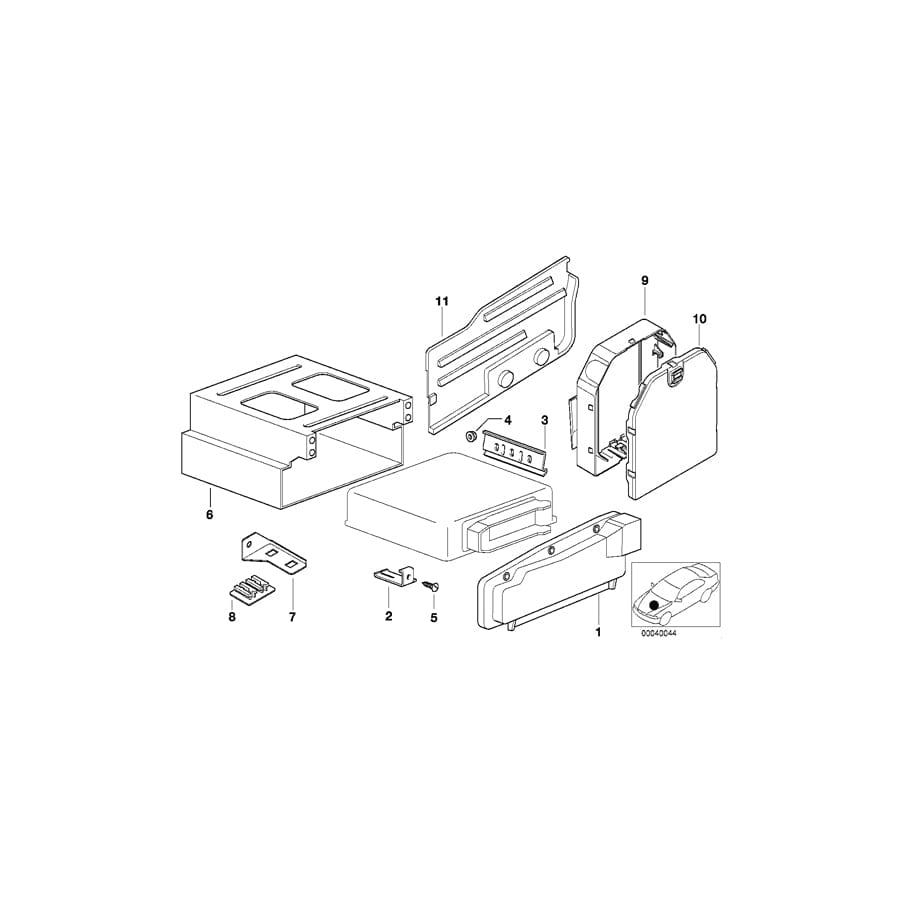 Genuine BMW 12901730565 E36 Cover Electronic-Box (Inc. 320i, 316g & 318is) | ML Performance UK Car Parts