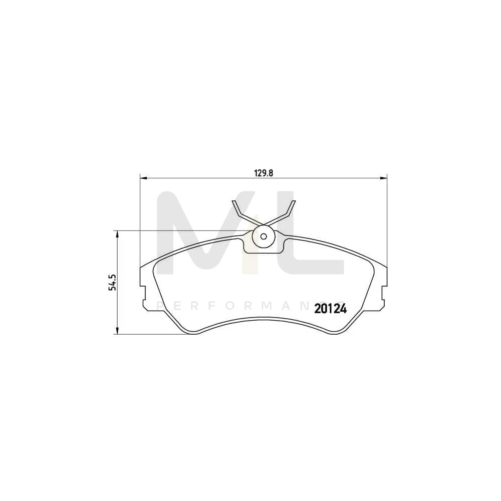 Brembo P 85 028 Brake Pad Set For Vw Transporter Excl. Wear Warning Contact, With Brake Caliper Screws | ML Performance Car Parts