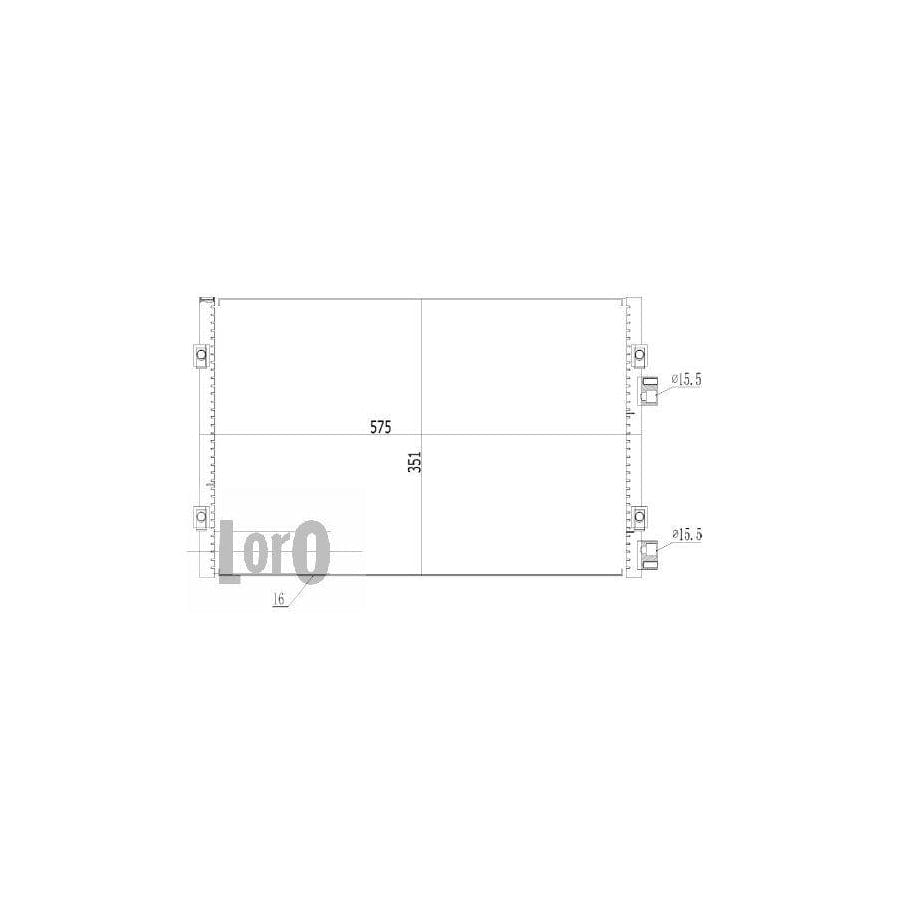 Abakus 0080160003 Air Conditioning Condenser For Chrysler Pt Cruiser Estate | ML Performance UK