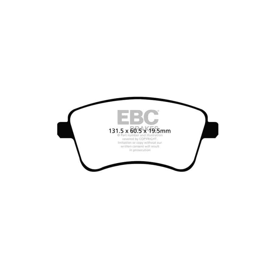 EBC PDKF1028 Kia Venga Ultimax Front Brake Pad & Plain Disc Kit 2 | ML Performance UK Car Parts