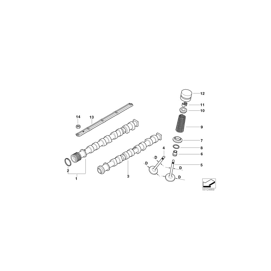 Genuine BMW 11348025826 E52 Valve Spring (Inc. AlpinaV8) | ML Performance UK Car Parts