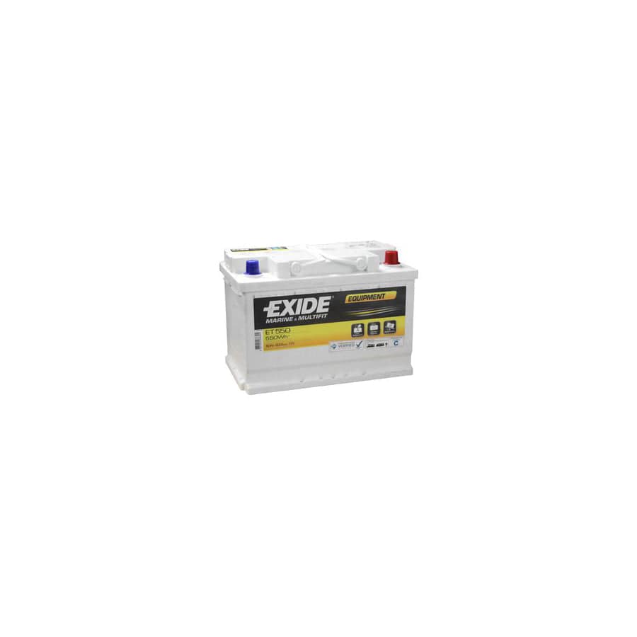 Exide ET550 Equipment Leisure Battery 12V 80A | ML Performance UK Car Parts