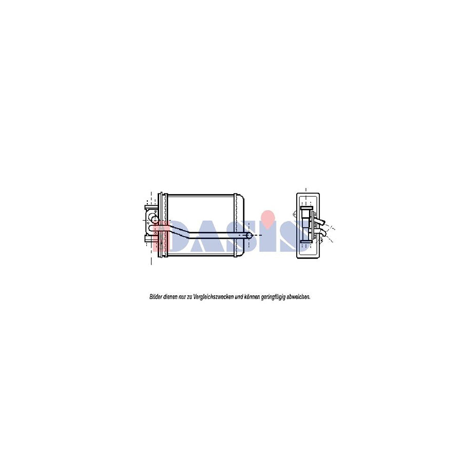 AKS Dasis 119010N Heater Matrix For Mazda 626 | ML Performance UK