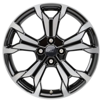 GENUINE FORD 2389648 FIESTA ALLOY WHEEL 18" 5 X 2-SPOKE DESIGN, BLACK MACHINED | ML Performance UK