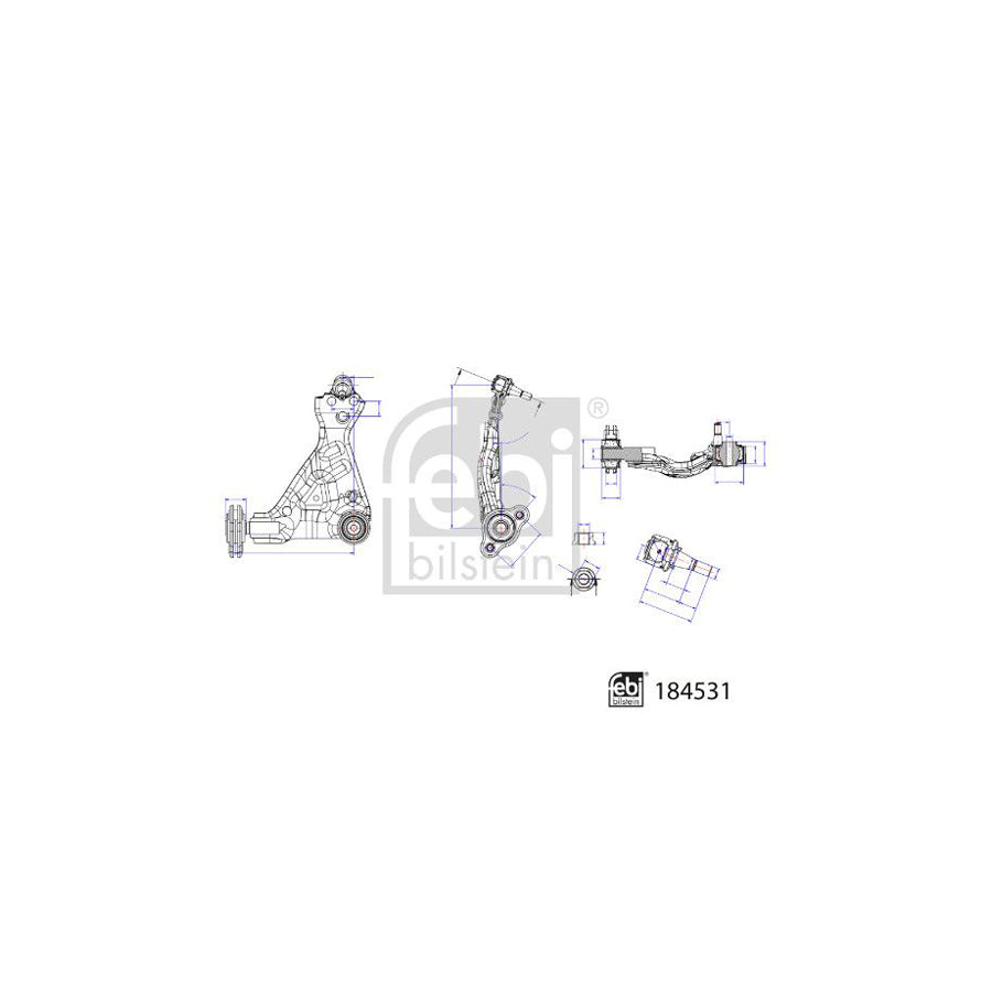 Febi Bilstein 184531 Suspension Arm Suitable For Mercedes-Benz Vito