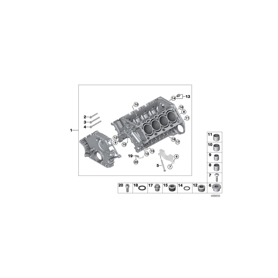 Genuine BMW 11110304898 E53 Engine Block With Piston ALUSIL (Inc. X5) | ML Performance UK Car Parts