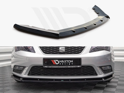 Maxton Design SE-LE-3-FD1T Front Splitter V.1 Seat Leon MK3 (2012-2016) | ML Performance UK Car Parts