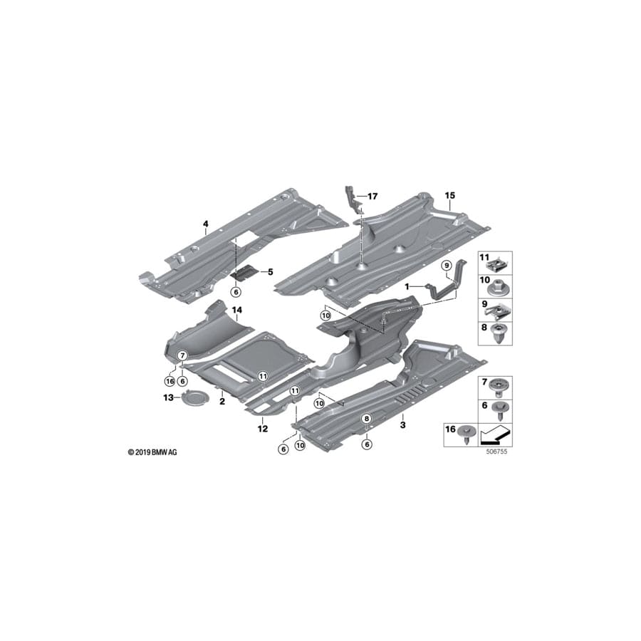 Genuine BMW 51757430346 F15 Heat Protection (Inc.  & X5 40eX) | ML Performance UK Car Parts