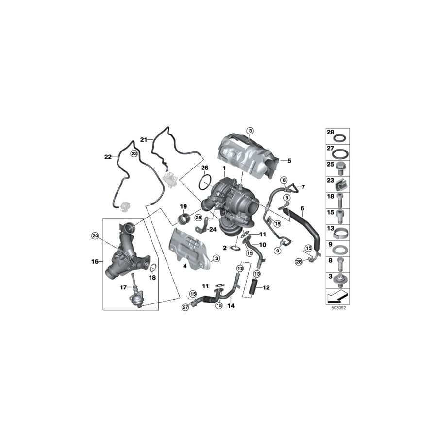 Genuine BMW 11658588849 F39 F40 Connection Piece (Inc. X2 20dX, X2 18d & 218dX) | ML Performance UK Car Parts