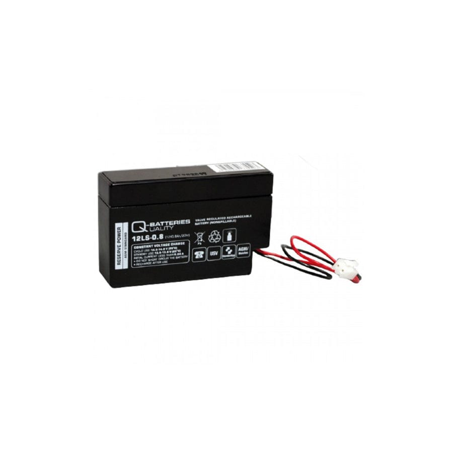 Q-Batteries 12LS0.8 12V 0,8Ah lead fleece battery / AGM with JST connector | ML Performance UK Car Parts