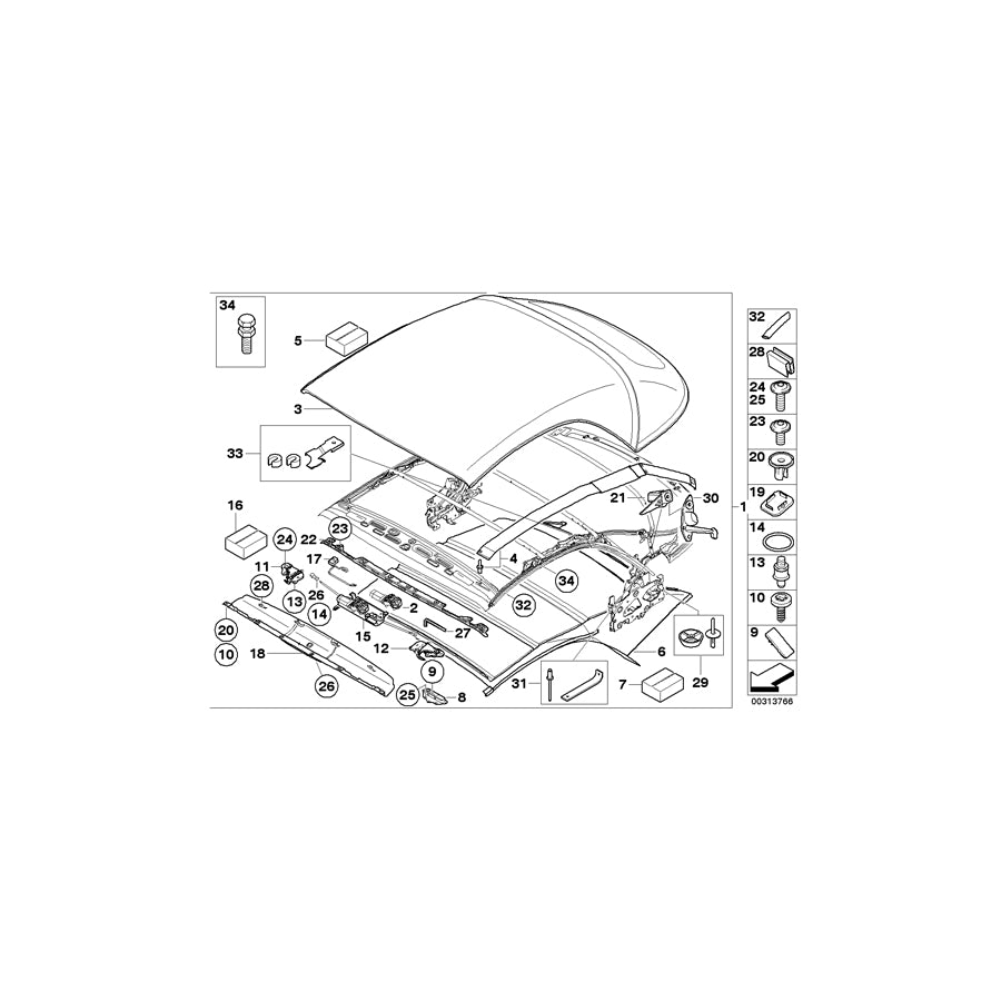 Genuine BMW 67617174798 E88 F12 Drive, Locking Mechanism VORN (Inc. 640iX, 118d & 120i) | ML Performance UK